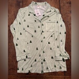 In My Sundays Green Checkered Top Size L